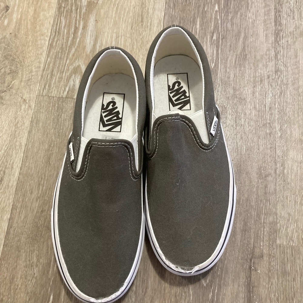 Vans slides.  Size M.  Some wear on top.